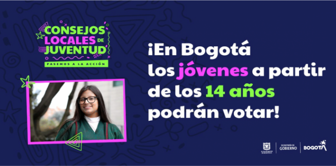 Invitación gráfica para votaciones de consejos juveniles 