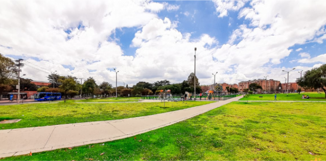 Imagen de un parque en la localidad de Tunjuelito